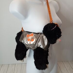 Poochie & Co Plush Black Kitty Cat Witchy Kids Childs Purse